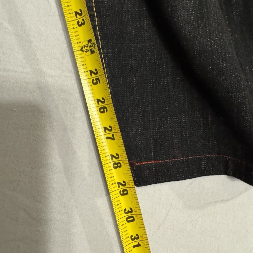 Evolution in Design Men’s Black Jeans with Plaid Pocket Detailed - Picture 7 of 10
